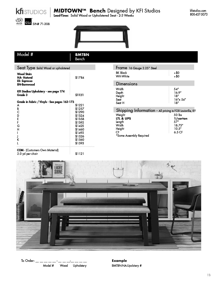 Price Sheet